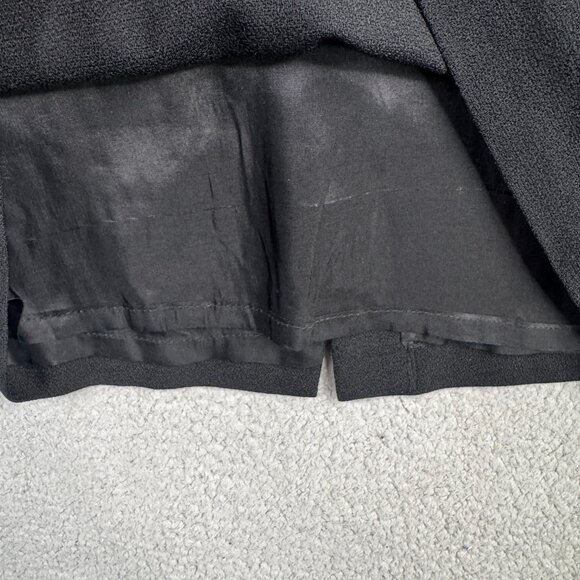 Talbots Dress Women Size 10P Black Sheath 100% Wool Vintage Midi Funeral Church - Picture 7 of 10
